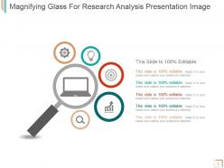 Magnifying glass for research analysis presentation image