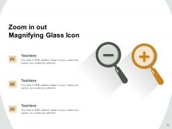 Magnifying Glass Icon Analysing Research Gear Dollar Research
