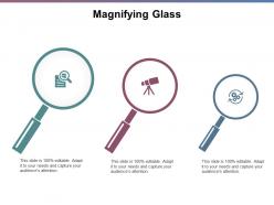 Magnifying glass marketing j201 ppt powerpoint presentation file graphic tips