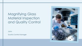 Magnifying Glass Material Inspection And Quality Control PPT Designs AT