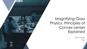 Magnifying Glass Physics Principles Of Convex Lenses Explained PPT ...
