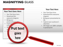 Magnifying glass powerpoint presentation slides