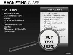 Magnifying glass powerpoint presentation slides db