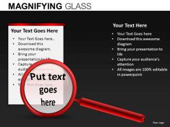 Magnifying glass powerpoint presentation slides db