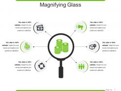 Magnifying glass powerpoint slide deck samples