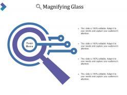 Magnifying glass powerpoint slide presentation sample