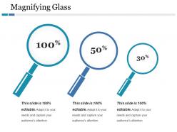 Magnifying glass ppt gallery infographics