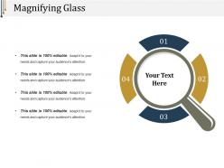 Magnifying Glass Ppt Infographics