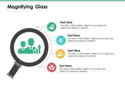Magnifying glass ppt infographics ideas