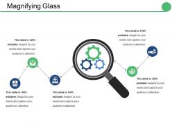 Magnifying glass ppt layouts slides