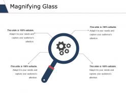 Magnifying glass ppt slides icons