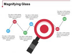 Magnifying glass ppt summary display