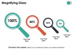 Magnifying glass ppt summary styles