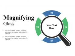 Magnifying glass ppt visual aids background images