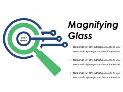 Magnifying glass project brief ppt powerpoint presentation styles visual aids