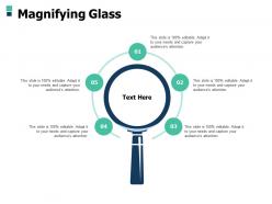 Magnifying glass research a500 ppt powerpoint presentation gallery aids