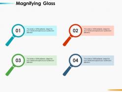 Magnifying glass research ppt infographics design inspiration