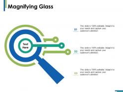 Magnifying glass research ppt infographics example introduction