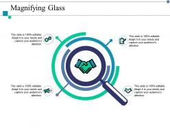Magnifying glass research ppt layouts example introduction