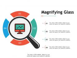 Magnifying glass technology c300 ppt powerpoint presentation professional ideas