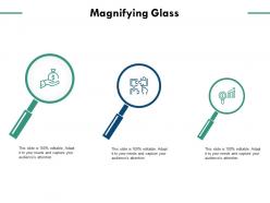 Magnifying glass technology marketing c722 ppt powerpoint presentation visual aids portfolio