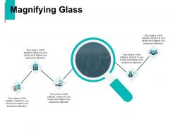 Magnifying glass technology marketing c773 ppt powerpoint presentation visual aids styles
