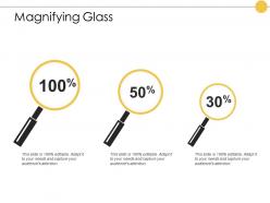 Magnifying glass technology testing e384 ppt powerpoint presentation styles inspiration