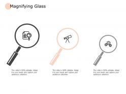 Magnifying glass vision gears ppt powerpoint presentation pictures graphics