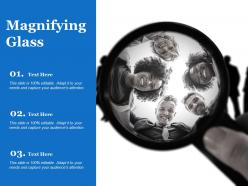 Magnifying glass with technology ppt professional skills