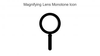 Magnifying Lens Monotone Icon In Powerpoint Pptx Png And Editable Eps Format