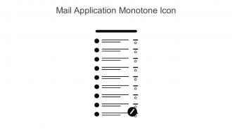 Mail Application Monotone Icon In Powerpoint Pptx Png And Editable Eps Format