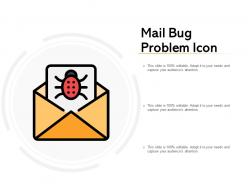 Mail bug problem icon