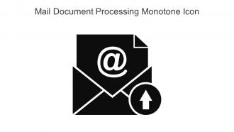 Mail Document Processing Monotone Icon In Powerpoint Pptx Png And Editable Eps Format