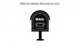 Mail Envelope Monotone Icon In Powerpoint Pptx Png And Editable Eps Format