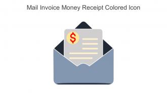 Mail Invoice Money Receipt Colored Icon In Powerpoint Pptx Png And Editable Eps Format