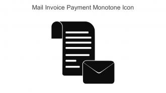 Mail Invoice Payment Monotone Icon In Powerpoint Pptx Png And Editable Eps Format
