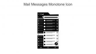 Mail Messages Monotone Icon In Powerpoint Pptx Png And Editable Eps Format