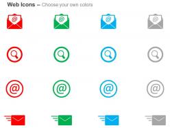 Mail search web send mail ppt icons graphics