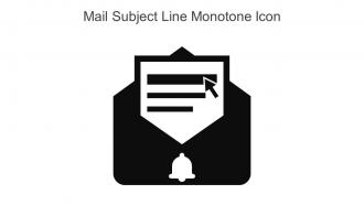 Mail Subject Line Monotone Icon In Powerpoint Pptx Png And Editable Eps Format