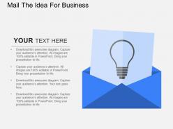 Mail the idea for business flat powerpoint design