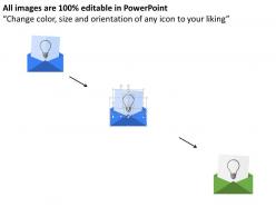 Mail the idea for business flat powerpoint design