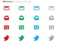 Mail tweet message inbox ppt icons graphics