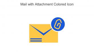 Mail With Attachment Colored Icon In Powerpoint Pptx Png And Editable Eps Format