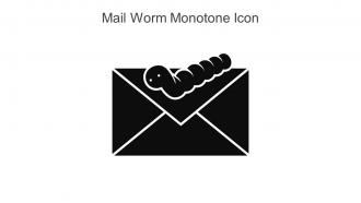 Mail Worm Monotone Icon In Powerpoint Pptx Png And Editable Eps Format
