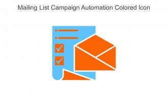 Mailing List Campaign Automation Colored Icon In Powerpoint Pptx Png And Editable Eps Format