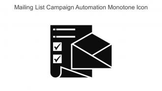 Mailing List Campaign Automation Monotone Icon In Powerpoint Pptx Png And Editable Eps Format