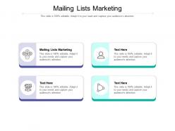 Mailing lists marketing ppt powerpoint presentation summary example topics cpb