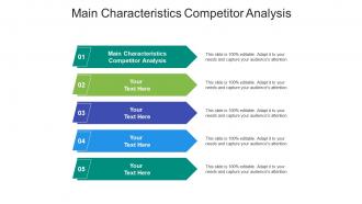 Main characteristics competitor analysis ppt powerpoint presentation file show cpb