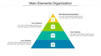 Main Elements Organization Ppt Powerpoint Presentation Model Background Images Cpb