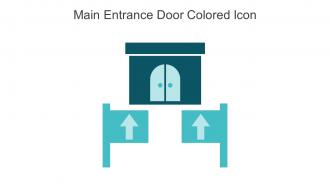 Main Entrance Door Colored Icon In Powerpoint Pptx Png And Editable Eps Format